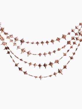 Бусы на ёлку «Комета», длина 2.7 м, оранжевые 4196430