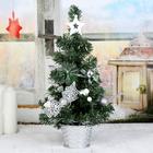 Искусственная ёлка настольная «Зимнее волшебство. Шары», 22 см, ПВХ ветки отгибаются - Фото 2