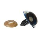 Глаза винтовые с заглушками, «Блёстки» набор 14 шт., размер 1 шт.: 2.8 см, синие - Фото 2