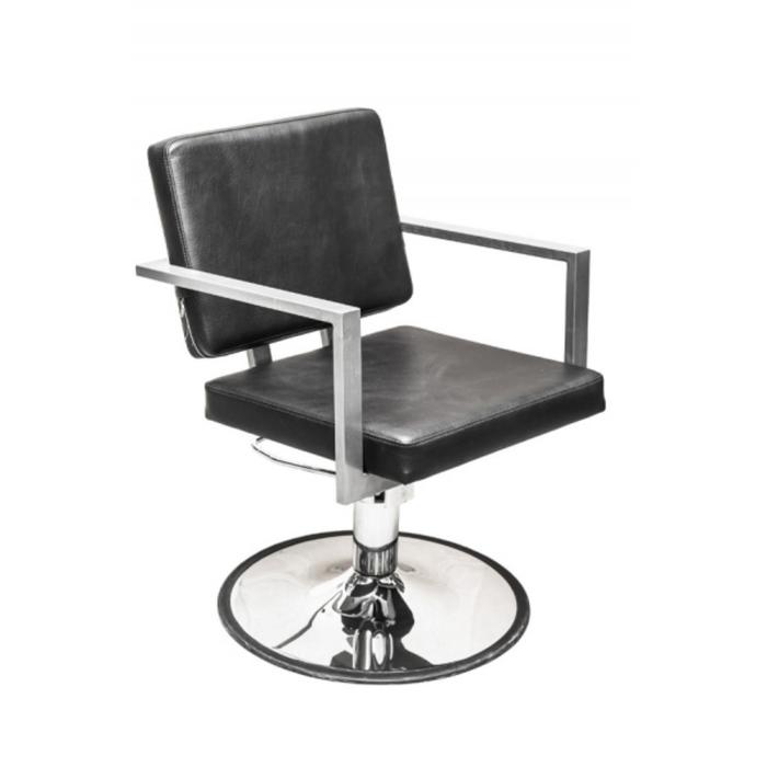 Кресло парикмахерское Брут I, пятилучье, цвет чёрный 580×500 - Фото 1