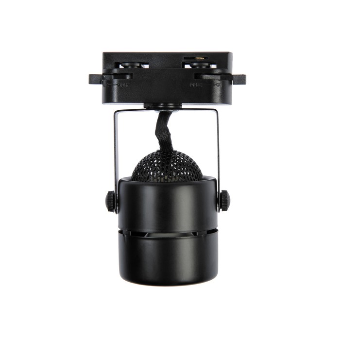 Трековый светильник Luazon Lighting под лампу Gu10, круглый, корпус черный - фото 1898226931