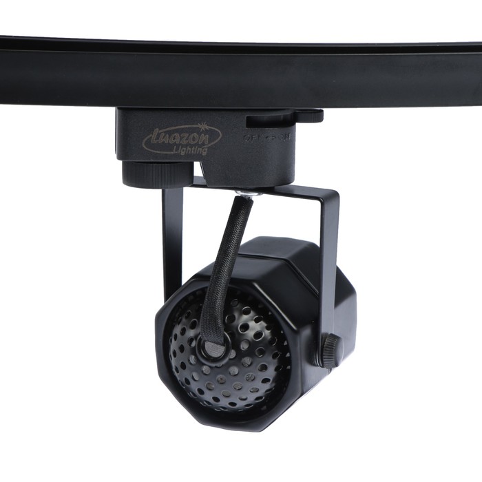 Трековый светильник Luazon Lighting под лампу Gu10, восемь граней, корпус черный - фото 1898226953