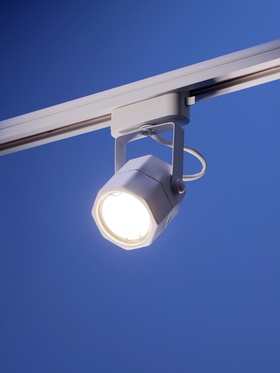 Трековый светильник Luazon Lighting под лампу Gu10, восьмигранный, белый 4044799
