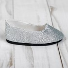 Туфли для куклы «Блёстки», длина подошвы: 7 см, цвет серебро - Фото 2