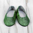 Туфли для куклы «Блёстки», длина подошвы: 7 см, цвет зелёный - Фото 3