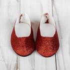 Туфли для куклы «Блёстки», длина подошвы: 7 см, цвет красный - Фото 3