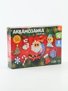 Аквамозаика «Подарки от Деда Мороза», 8 фигурок, 800 шариков - Фото 3