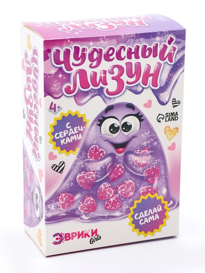 Опыты для детей «Лизун с сердечками»