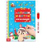Книга многоразовая «Напиши и сотри. Для малышей», с маркером, 12 стр. - Фото 1