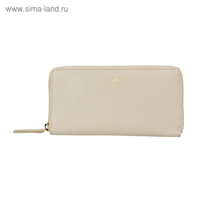 Кошелёк Cross Monaco Ivory, кожа наппа, гладкая, цвет слоновая кость, 19,5×10,2×2 см - Фото 1