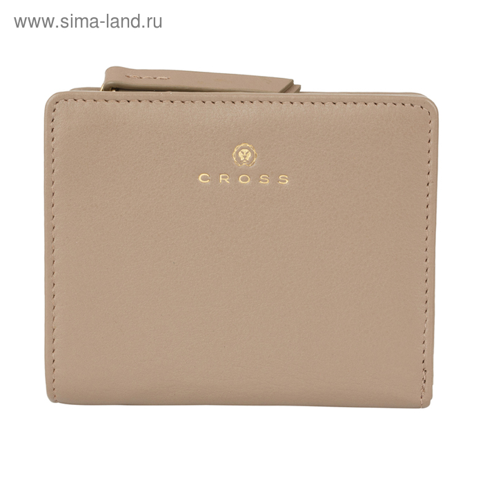 Кошелёк Cross Monaco Taupe, кожа наппа, гладкая, цвет бежевый, 11×9×2,5 см - Фото 1
