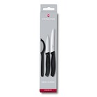 Набор из 3 ножей VICTORINOX Swiss Classic: 2 ножа 8 см, столовый нож 11 см, чёрная ручка - Фото 2