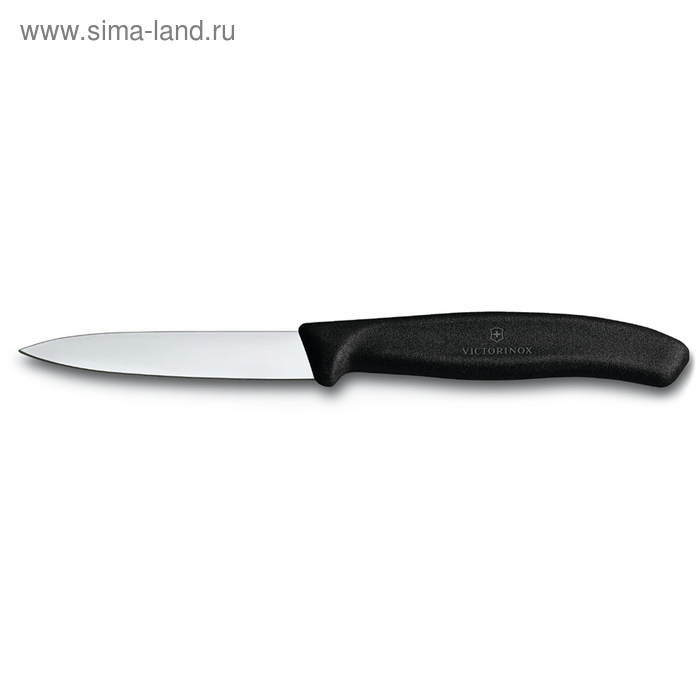 Нож для овощей VICTORINOX SwissClassic, 8 см, с заострённым кончиком, чёрный - Фото 1