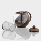 Чайник заварочный «Забота» матовый, 700 мл, с металлическим ситом, стекло, МИКС - Фото 3