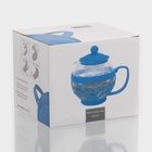 Чайник заварочный «Забота» матовый, 700 мл, с металлическим ситом, стекло, МИКС - Фото 6