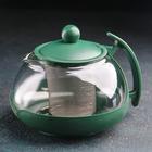 Чайник стеклянный заварочный «Фантазия», 750 мл, с металлическим ситом, цвет МИКС - фото 3729505