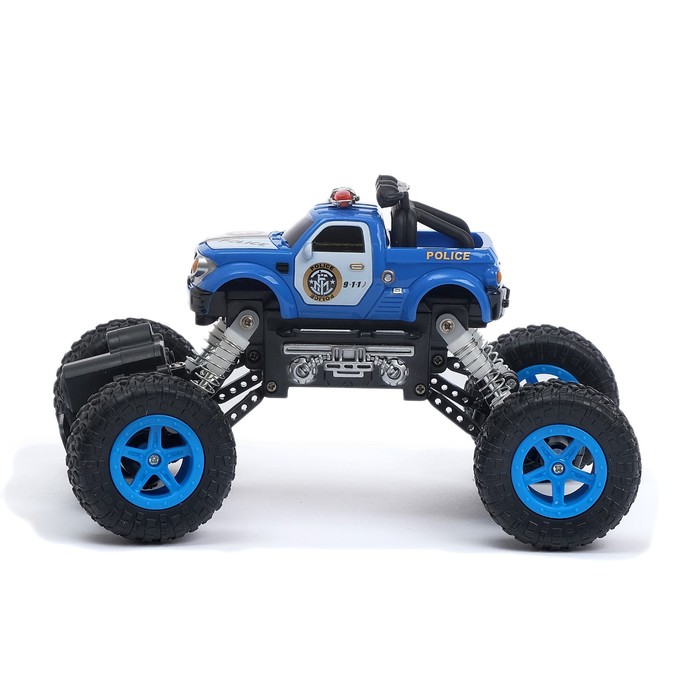 Машина радиоуправляемая «Полиция», 4WD полный привод, с аккумулятором, цвета МИКС 45569