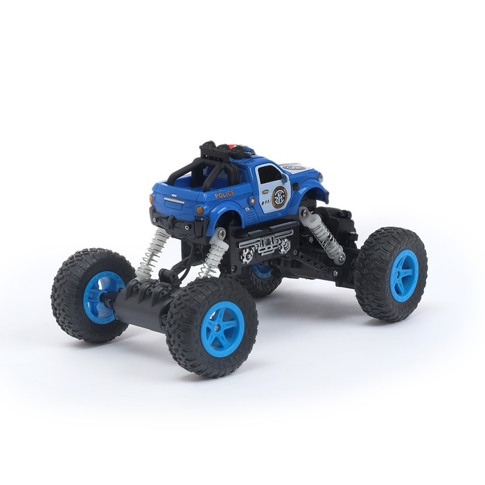 Машина радиоуправляемая «Полиция», 4WD полный привод, с аккумулятором, цвета МИКС 45569