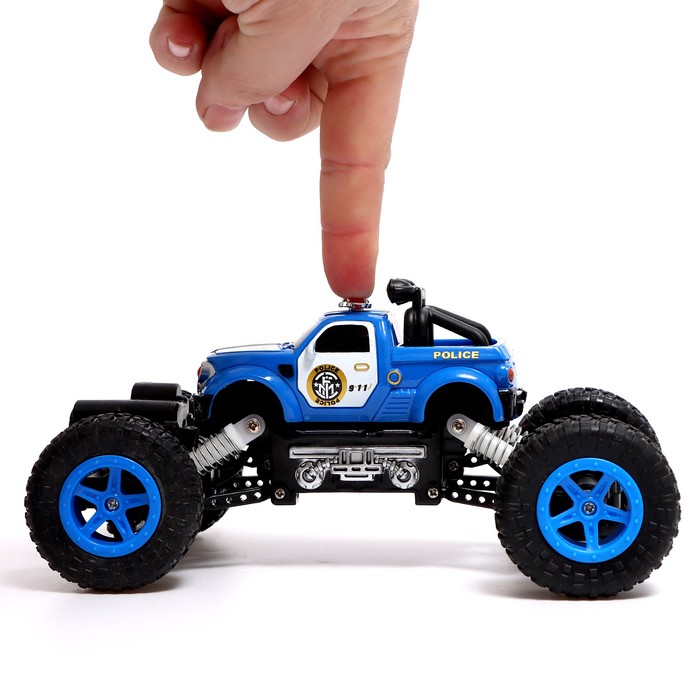Машина радиоуправляемая «Полиция», 4WD полный привод, с аккумулятором, цвета МИКС 45569