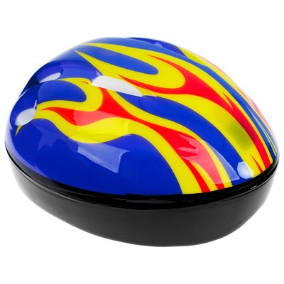 Шлем защитный детский ONLYTOP OT-H6, обхват 52-54 см, цвет синий