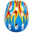 Шлем защитный детский ONLYTOP OT-H6, обхват 52-54 см, цвет синий - фото 9541347