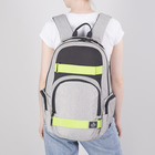 Рюкзак молодёжный, отдел на молнии, 3 наружных кармана, цвет серый - Фото 2