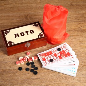 Русское лото "Подарочное", 90 бочонков, 48 шт, карточка 16.5 х 8.5 см