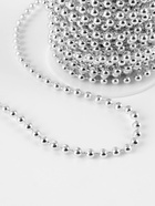 Бусы на нитях, 4 мм, 9±1 м, цвет серебряный - Фото 3