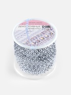 Бусы на нитях, 4 мм, 9±1 м, цвет серебряный - Фото 4