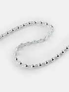 Бусы на нитях, плоские, 6 мм, 9±1 м, цвет серебряный - Фото 2