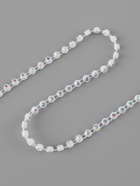 Стразы на нитях, с голографией, 3 мм, 9±1 м, белые - Фото 2