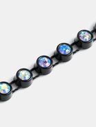 Стразы на нитях, с голографией, 3 мм, 9±1 м, чёрные - Фото 4