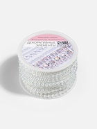 Бусы на нитях, с голографией, 3 мм, 9±1 м, белые - Фото 4