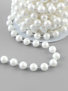 Жемчуг на нитях, 10 мм, 9±1 м, белый - Фото 3