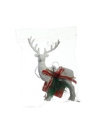 Ёлочная игрушка «Зимнее волшебство. Снежный олень с бубенцом» пластик, 10×15 см, белый - Фото 9