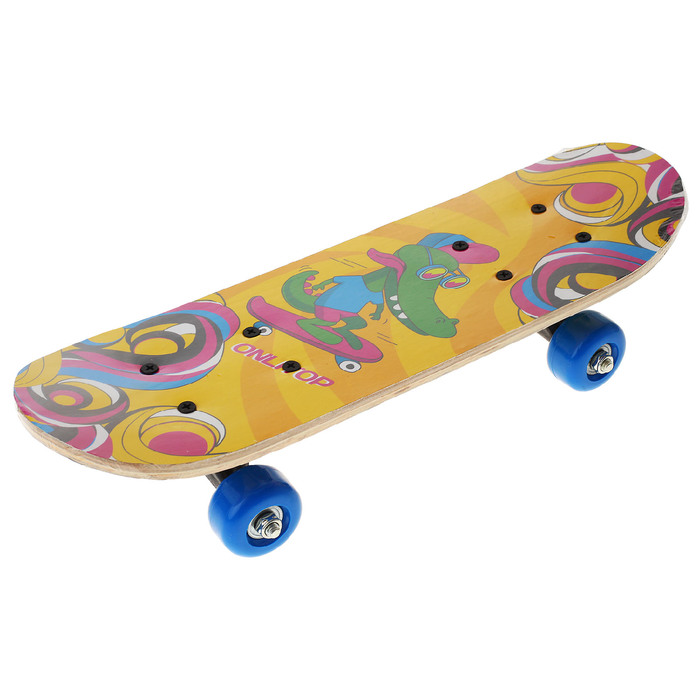 Скейтборд НВ-091, размер 44x14 см, колеса PVC d= 50 мм - Фото 1