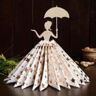 Салфетница «Девушка под зонтиком», 23,5×12,5×0,3 см - Фото 1
