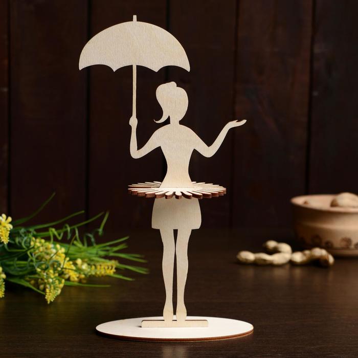 Салфетница «Девушка под зонтиком», 23,5×12,5×0,3 см - фото 1907024753