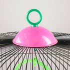 Клетка для птиц, 39×44 см, круглая, двухъярусная сварная, большой поддон, МИКС - Фото 5