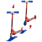 Самокат-снегокат 2 в 1 GRAFFITI Super Rider - Фото 9