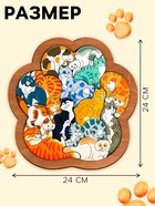 Пазл деревянный «Кошки» 14 деталей - Фото 3