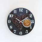 Часы настенные, серия: Кухня, "Любимый кофе", плавный ход, 30 см - фото 2888377