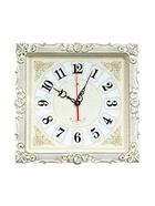 Часы настенные, интерьерные "Барака", бесшумные, 38 х 38 см, белое золото - Фото 6