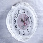 Часы настенные, интерьерные "Баконг", бесшумные, d-40 см, белое серебро - фото 25562200