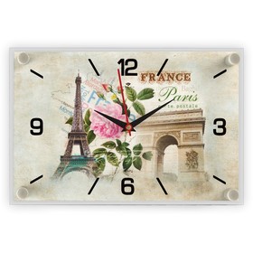 Часы-картина настенные, серия: Город, "Paris", 20 х 30 см