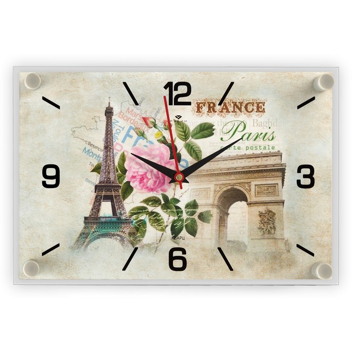 Часы настенные, серия: Город, "Paris", 20х30 см