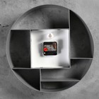 Часы настенные, интерьерные "Маганса", d-35 см, бесшумные, серые - Фото 4