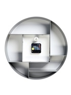 Часы настенные интерьерные «Маганса», бесшумные, плавный ход, с полками, d=35 см, серые - Фото 6