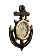Часы настенные, интерьерные "Якорь", бесшумные, 38 х 28.5 см, d-12 см, цвет латунь - Фото 2