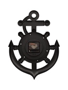 Часы настенные, интерьерные "Якорь", бесшумные, 38 х 28.5 см, d-12 см, цвет латунь - Фото 4